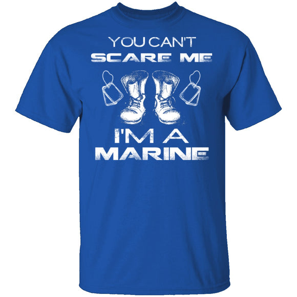 Can't Scare A Marine T-Shirt CustomCat