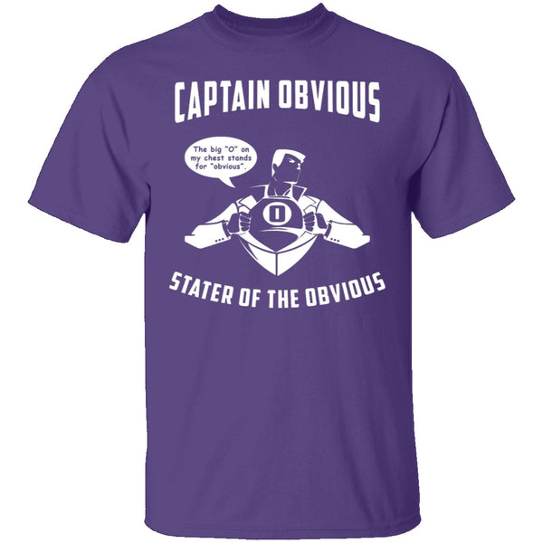 Captain Obvious T-Shirt CustomCat