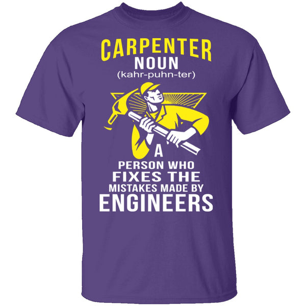 Carpenter Definition T-Shirt CustomCat
