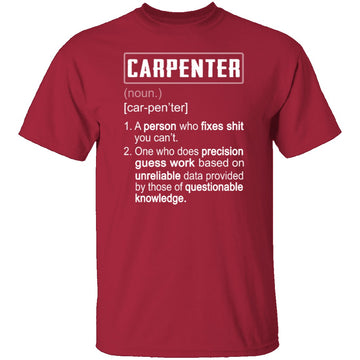 Carpenter Description T-Shirt CustomCat