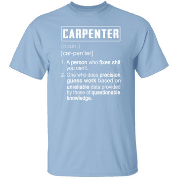 Carpenter Description T-Shirt CustomCat