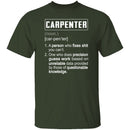 Carpenter Description T-Shirt CustomCat