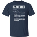 Carpenter Description T-Shirt CustomCat