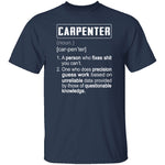 Carpenter Description T-Shirt CustomCat