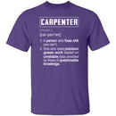 Carpenter Description T-Shirt CustomCat