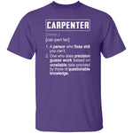 Carpenter Description T-Shirt CustomCat