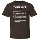 Carpenter Description T-Shirt CustomCat