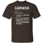 Carpenter Description T-Shirt CustomCat