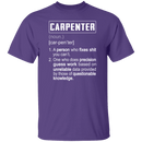 Carpenter Description T-Shirt CustomCat