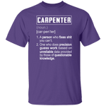 Carpenter Description T-Shirt CustomCat