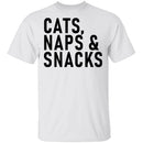 Cats Naps ' Snacks T-Shirt CustomCat