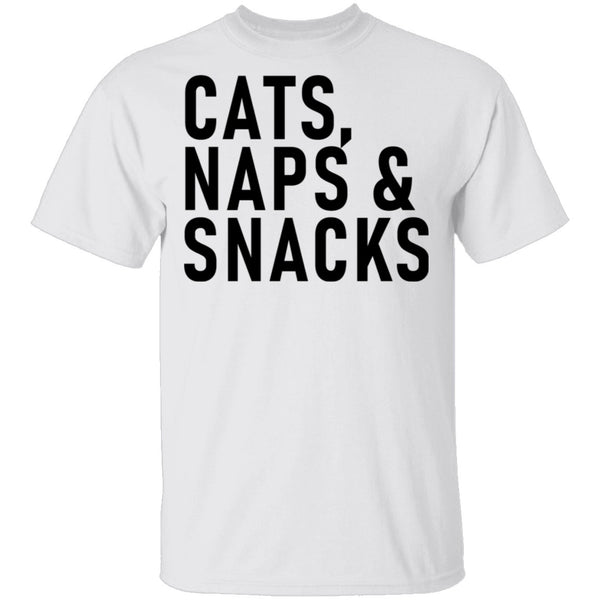 Cats Naps ' Snacks T-Shirt CustomCat