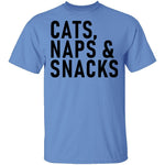 Cats Naps ' Snacks T-Shirt CustomCat