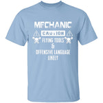 Caution Mechanic T-Shirt CustomCat