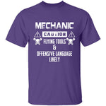 Caution Mechanic T-Shirt CustomCat