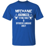 Caution Mechanic T-Shirt CustomCat
