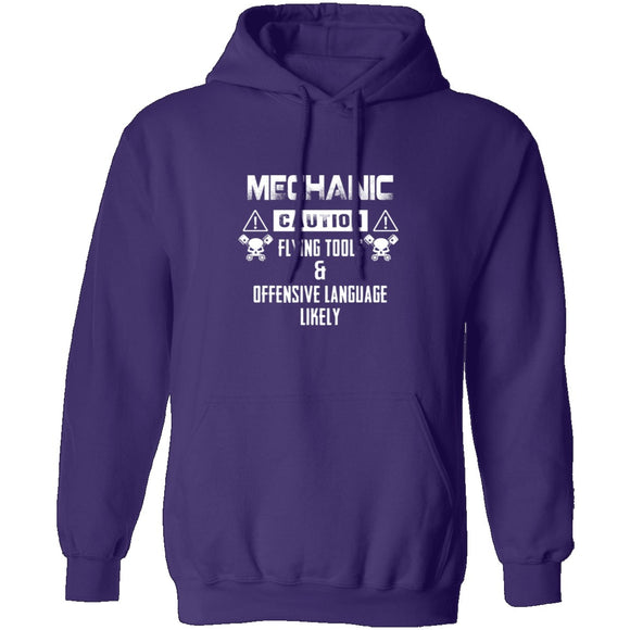 Caution Mechanic T-Shirt CustomCat