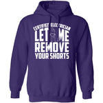 Certified Electrician Let Me Remove Your Shorts T-Shirt CustomCat