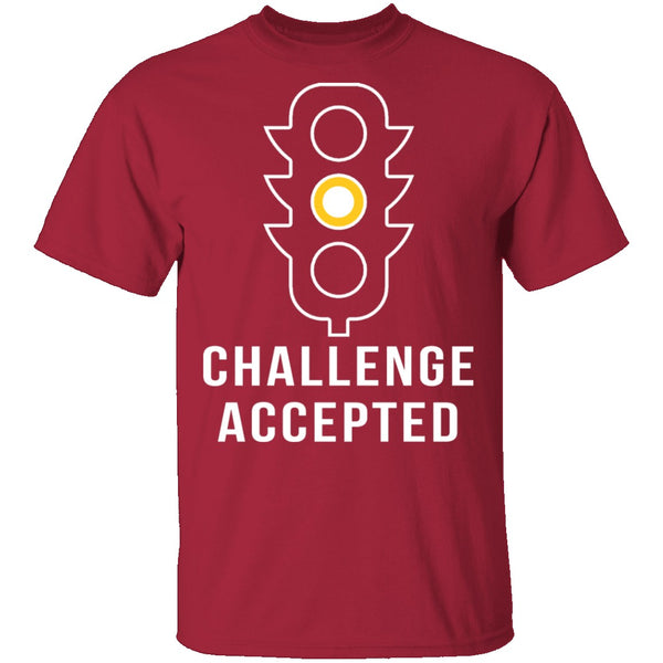 Challenge Accepted Yellow Light T-Shirt CustomCat