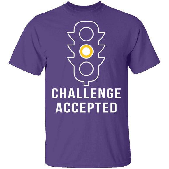 Challenge Accepted Yellow Light T-Shirt CustomCat