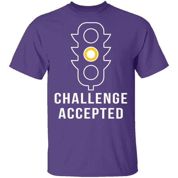 Challenge Accepted Yellow Light T-Shirt CustomCat