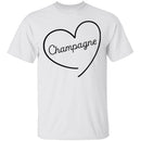 Champagne Love T-Shirt CustomCat