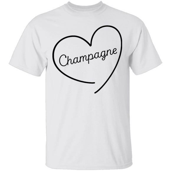 Champagne Love T-Shirt CustomCat