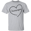 Champagne Love T-Shirt CustomCat