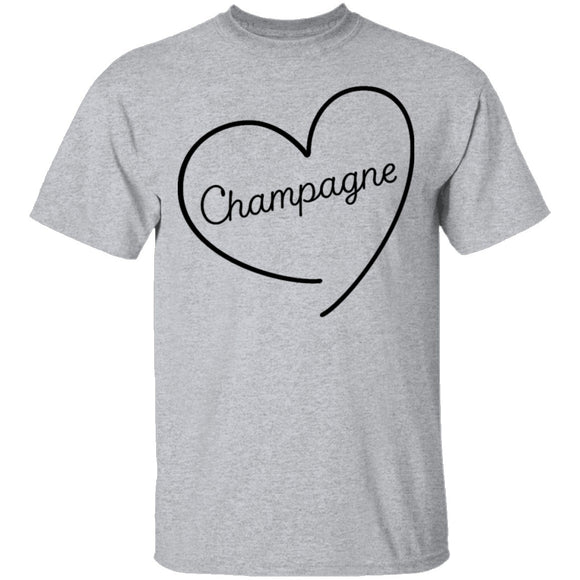 Champagne Love T-Shirt CustomCat