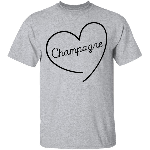 Champagne Love T-Shirt CustomCat