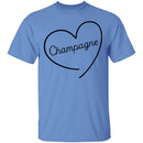 Champagne Love T-Shirt CustomCat