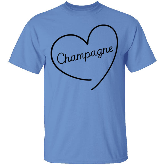 Champagne Love T-Shirt CustomCat
