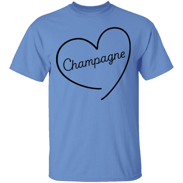 Champagne Love T-Shirt CustomCat