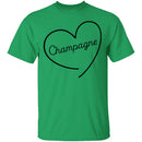 Champagne Love T-Shirt CustomCat