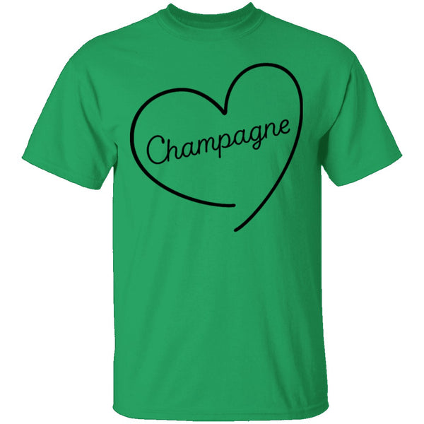 Champagne Love T-Shirt CustomCat