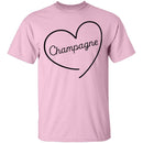 Champagne Love T-Shirt CustomCat