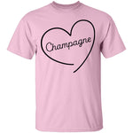Champagne Love T-Shirt CustomCat