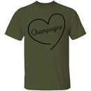 Champagne Love T-Shirt CustomCat