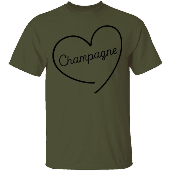 Champagne Love T-Shirt CustomCat