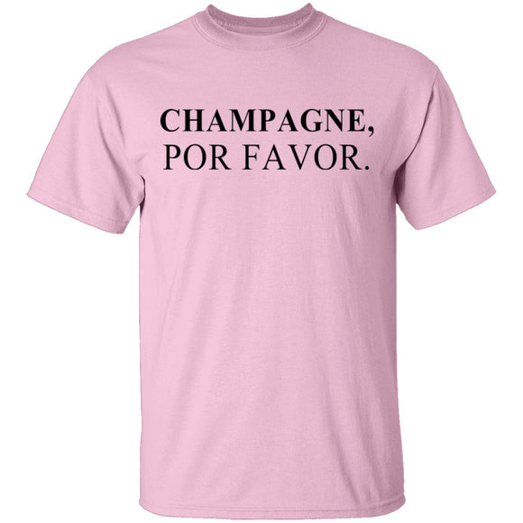 Champagne Por Favor T-Shirt CustomCat