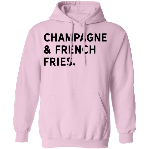 Champagne and French Fries T-Shirt CustomCat