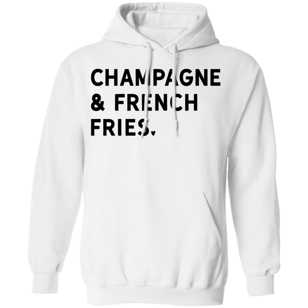 Champagne and French Fries T-Shirt CustomCat