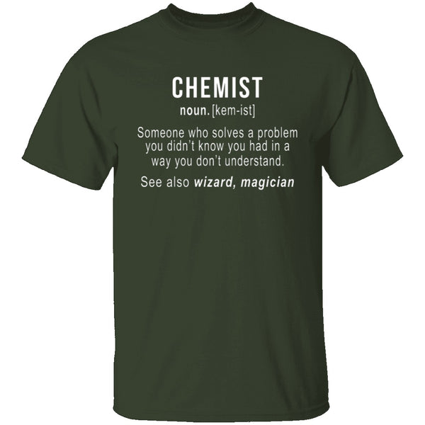 Chemist Definition T-Shirt CustomCat