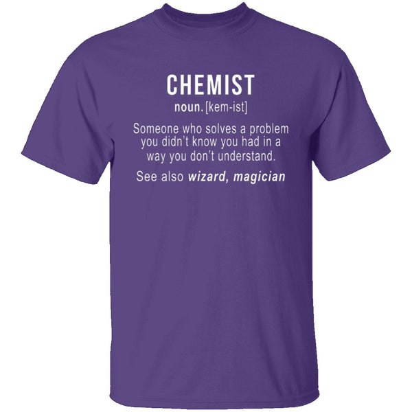 Chemist Definition T-Shirt CustomCat