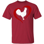 Chicken Love T-Shirt CustomCat