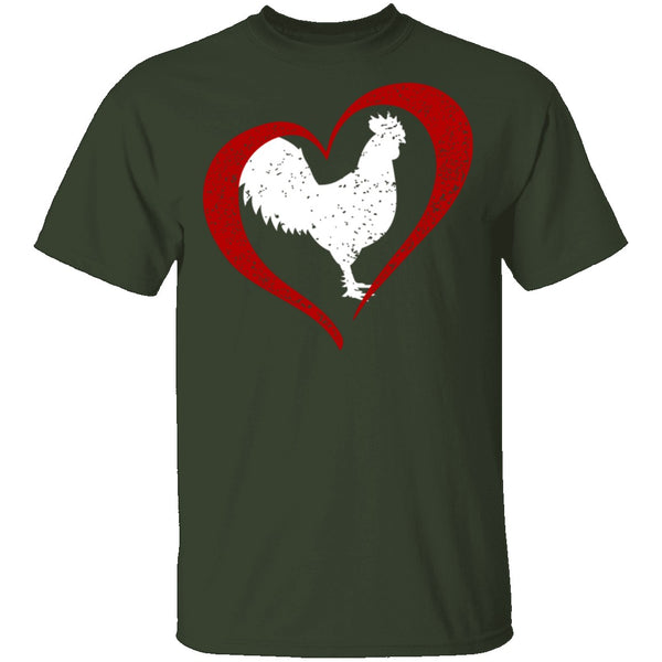 Chicken Love T-Shirt CustomCat