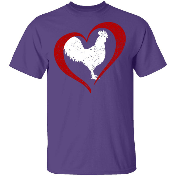 Chicken Love T-Shirt CustomCat