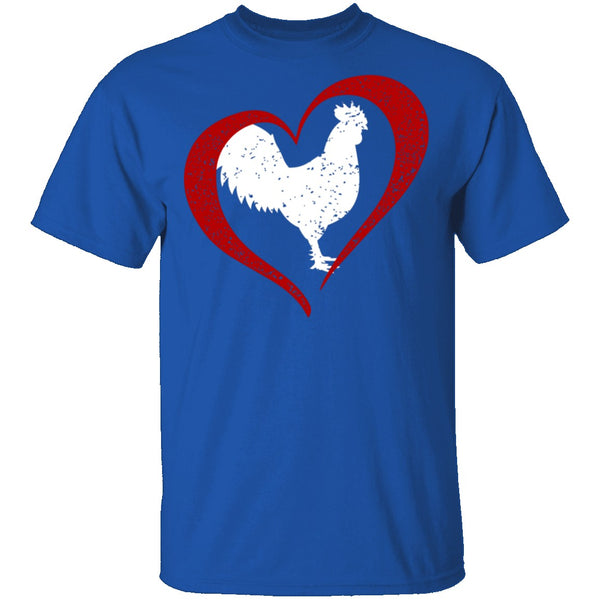 Chicken Love T-Shirt CustomCat