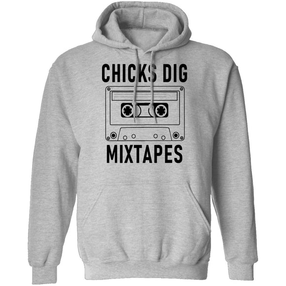 Chicks Dig Mixtapes T-Shirt CustomCat