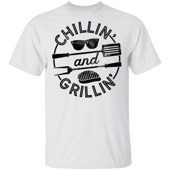 Chillin and Grillin T-Shirt CustomCat